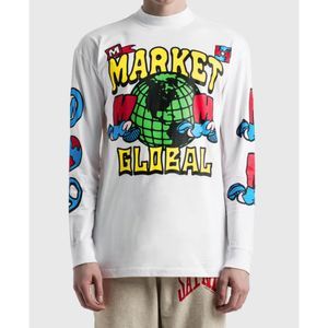NEW Market Global Runs the World Mock Neck Long Sleeve T-shirt HBX Mens Medium